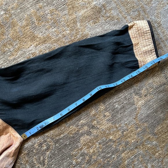 Harubella Black Bronze Kimono Single Button Lightweight Crinkled, Jacket OSFM - Picture 11 of 12